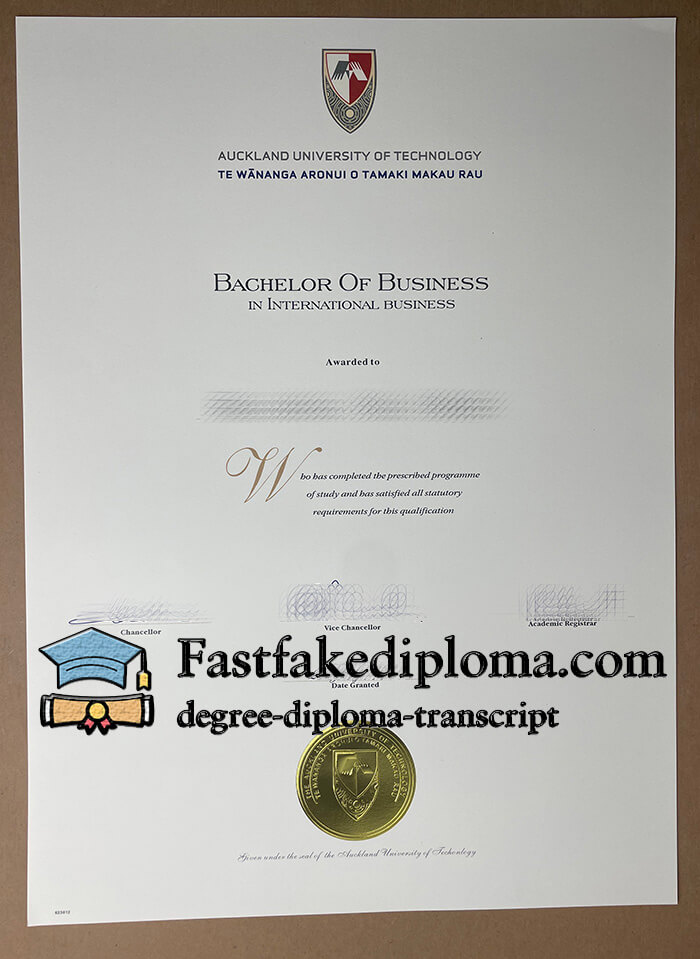 get Auckland University of Technology diploma