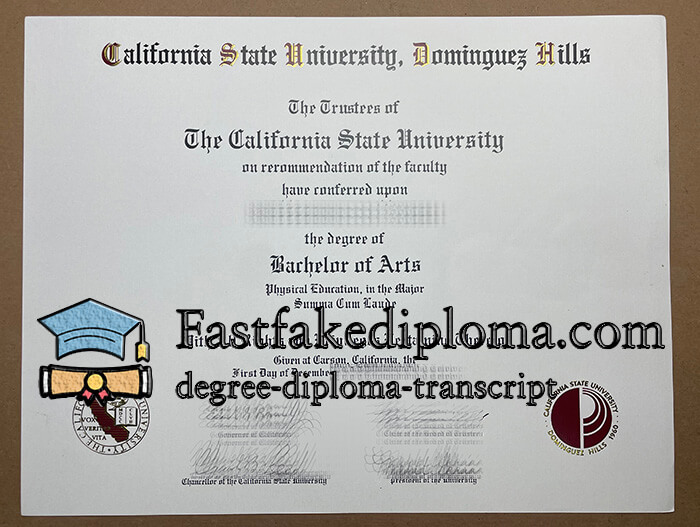 get California State University - Dominguez Hills degree