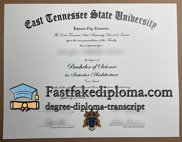 Buy East Tennessee State University diploma, get ETSU degree online.