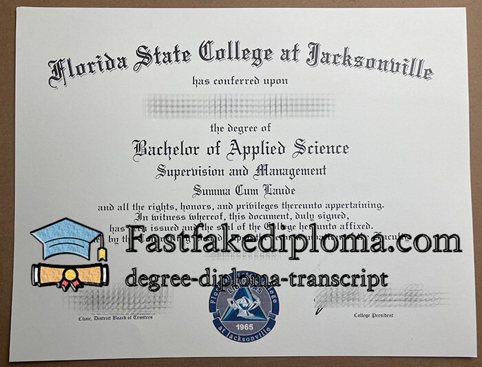 order Florida State College at Jacksonville diploma, buy FSCJ degree online.