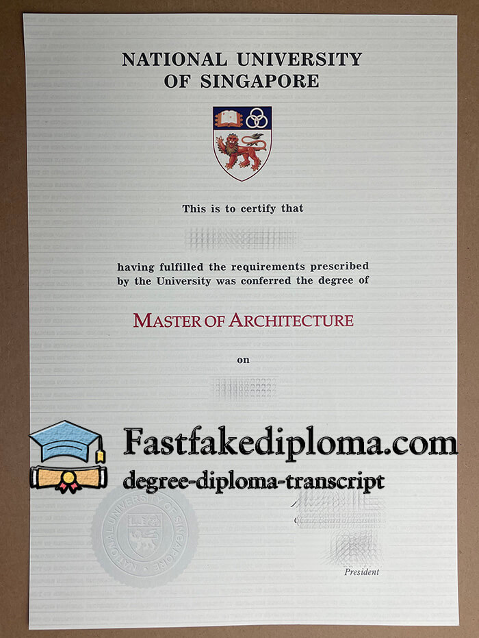 Order Nationl University of Singapore diploma, buy fake NUS degree.