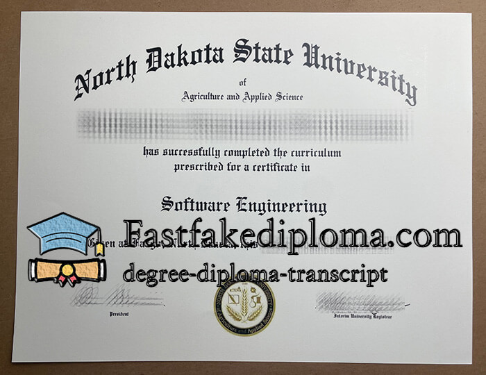 North Dakota State University diploma