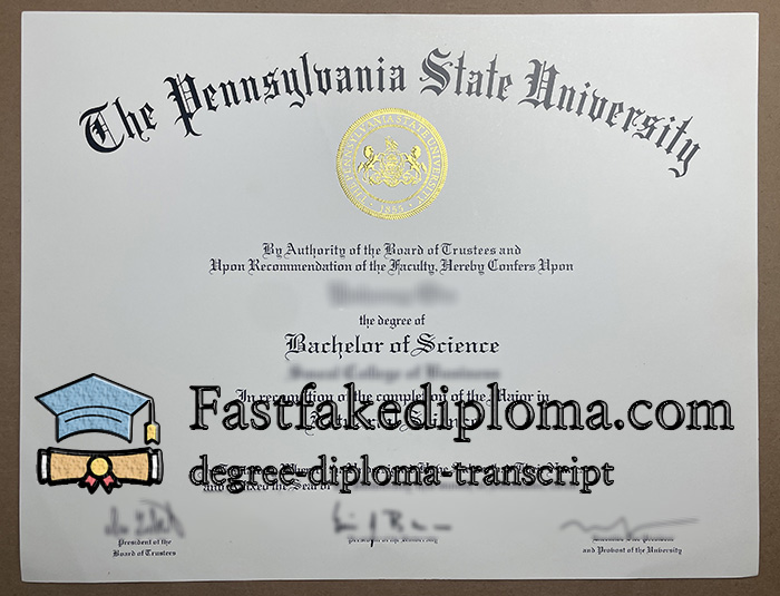 Order Pennsylvania State University diploma, PSU degree.