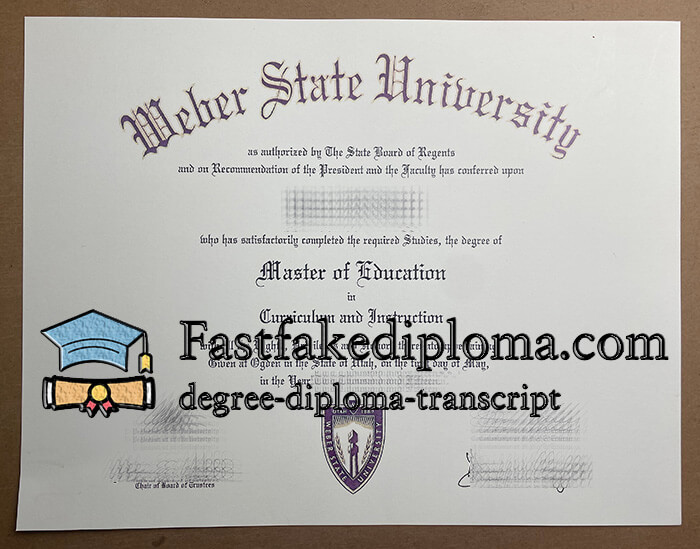 Can I order Weber State University degree?