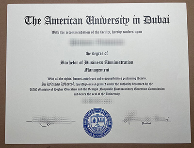 purchase realistic American University in Dubai degree