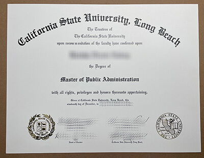 California State University Long Beach diploma