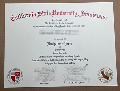 Stanislaus State degree