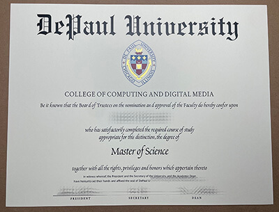 Obtain a Depaul University fake diploma.