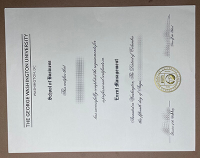 Purchase a George Washington University fake diploma online.
