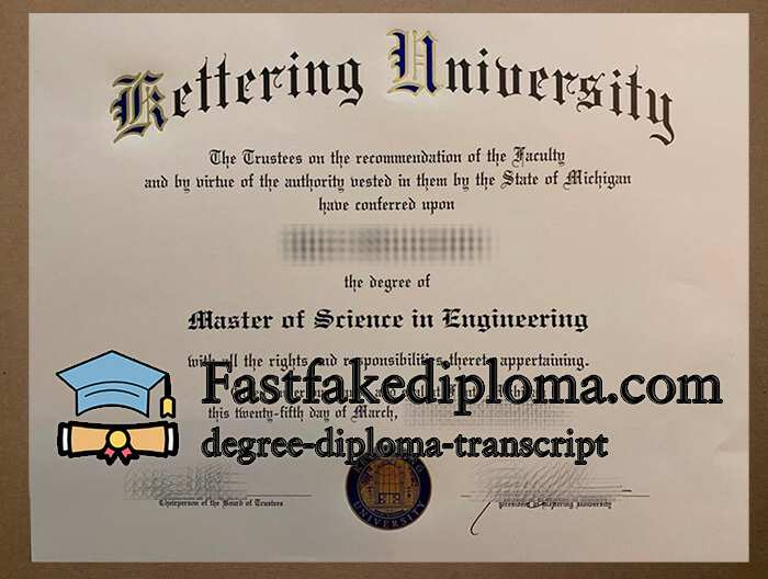 purchase realistic Kettering University degree