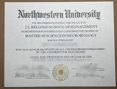 Purchase realistic Northwestern University degree