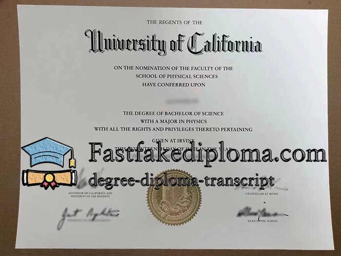 purchase realistic University of California at Irvine degree