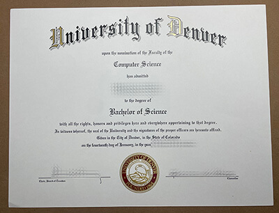 Buy University of Denver diploma