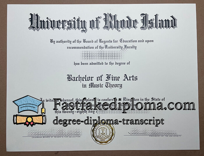 Buy University of Rhode Island fake diploma, Fake a URI degree online.