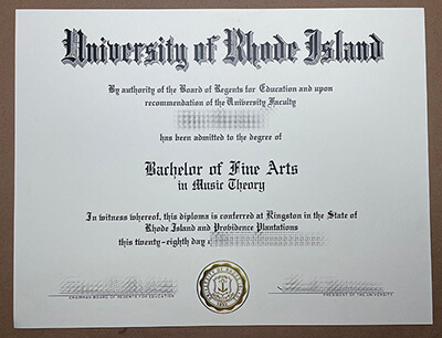 Purchase a University of Rhode Island fake diploma online.