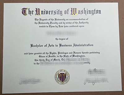 fake University of Washington degree