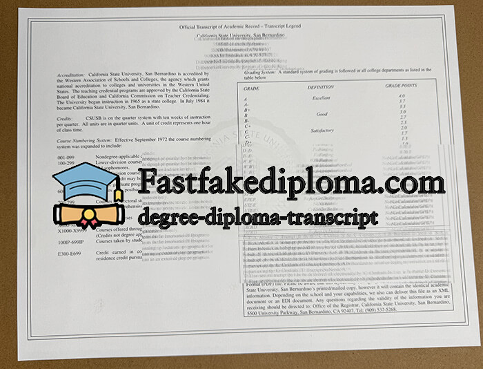 fake transcript