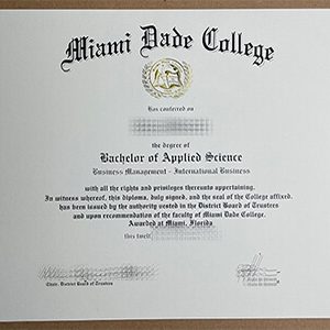 purchase realistic Miami Dade College degree