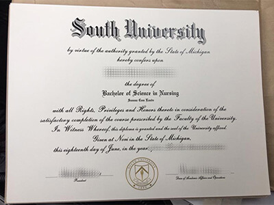 buy South University fake diploma