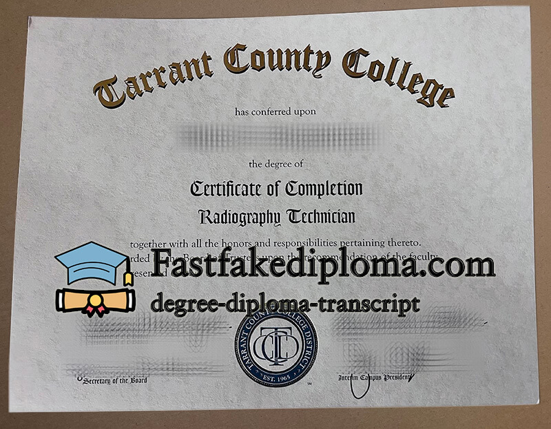 Buy Tarrant County College diploma