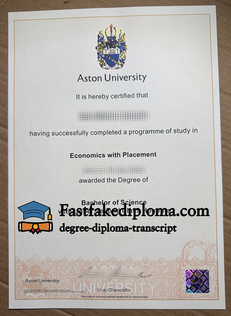Buy Aston University diploma