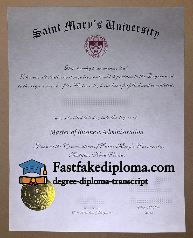 Buy Saint Mary's University diploma